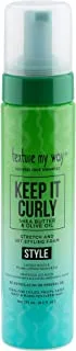 Texture My Way, Keep It Curly Stretch Set Styling Foam 272081, Green, 8.5 Fl Oz