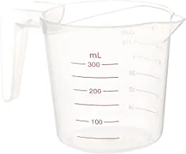 Royalford Measuring Jug BPA Free Cup - Measure Liquid, Oil and Baking Items for Kitchen & Restaurant Purpose Microwave, Freezer Dishwasher Safe Cook with Accuracy White, 300ML, RF5468