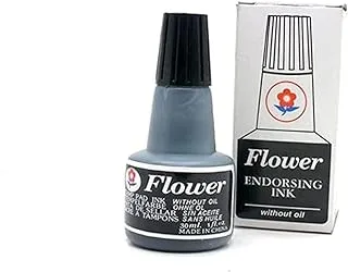 Flower Stamp Pad Ink, Black