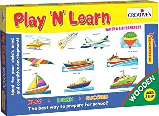 Creative Educational 0338 Inchesplay N Learn Water And Air Transport Inches Game