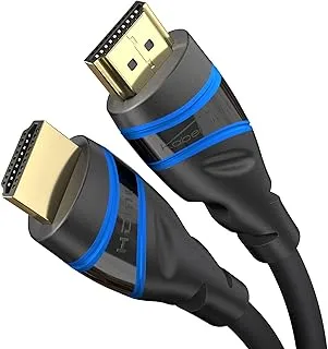 KabelDirekt - HDMI 2.1 Cable, Hi-Speed Certified, 1.5m - 8K at 60Hz, 48G, Newest Standard, Officially Certified/Tested for Perfect Quality, Get the Most out of PS5/Xbox, Blue/Black