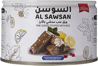 Al Sawsan Vine Leaves Stuffed With Rice, 400 G
