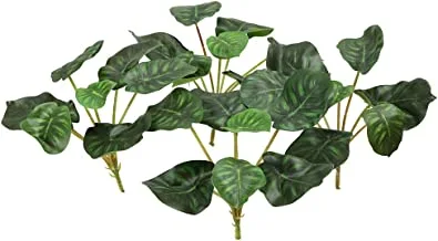 YATAI Alocasia Baginda Plant Artificial Leaves Bunch Flowers Spray Artificial Plants Leaf Wholesale Fake Flowers Plastic Plants for Home Indoor Table Vase Centerpiece Christmas Ornaments (4)
