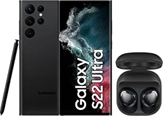 Samsung Galaxy S22 Ultra 5G | Dual SIM Smartphone | KSA Version | Phantom Black | 512GB + Galaxy Buds Pro