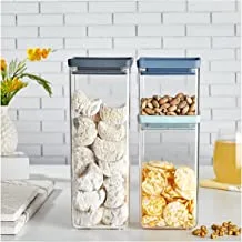 Organizers - Set Of 3 Food Storage Containers For Kitchen Organization, Pantry And Rack – Ideal For Cereals, Spaghetti, Nuts, Coffee, Sugar, Pasta And Flour Plastic Container Set With Vacuum Lid