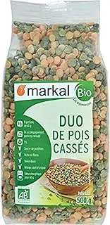 Markal Organic Split Pea Mix Green And Yellow, 500G - Pack Of 1