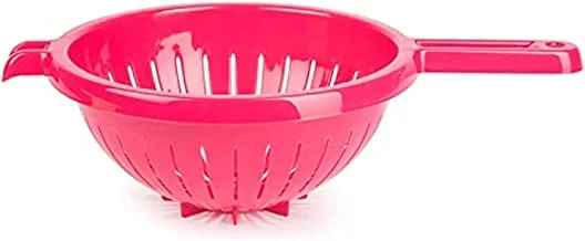PlasticForte Strainer with Handle, Pink
