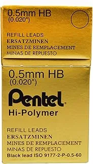Pentel HB Pencil Refill Lead, 0.5 mm Size