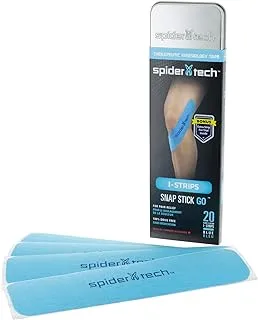 Spidertech Kinesiology Tape Universal I Strips Tin 20-Pieces, Blue