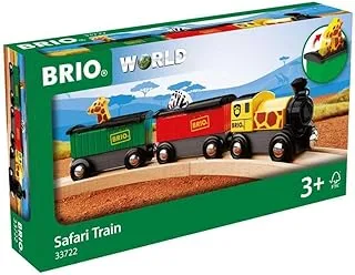 Brio World - قطار سفاري 33722 | 3 قطع ملحقات قطار لعبة للأطفال من سن 3 سنوات فما فوق