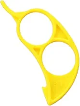 COOLBABY Plastic Citrus Peeler Yellow 7.5x2.5x2.5cm