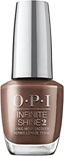 Opi nail polish, infinite shine long-wear lacquer, cliffside karaoke, brown nail polish, 0.5 fl oz