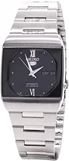 Seiko Black Dial Analog Automatic Stainless Steel Watch For Men Sny011J, Sny011J1