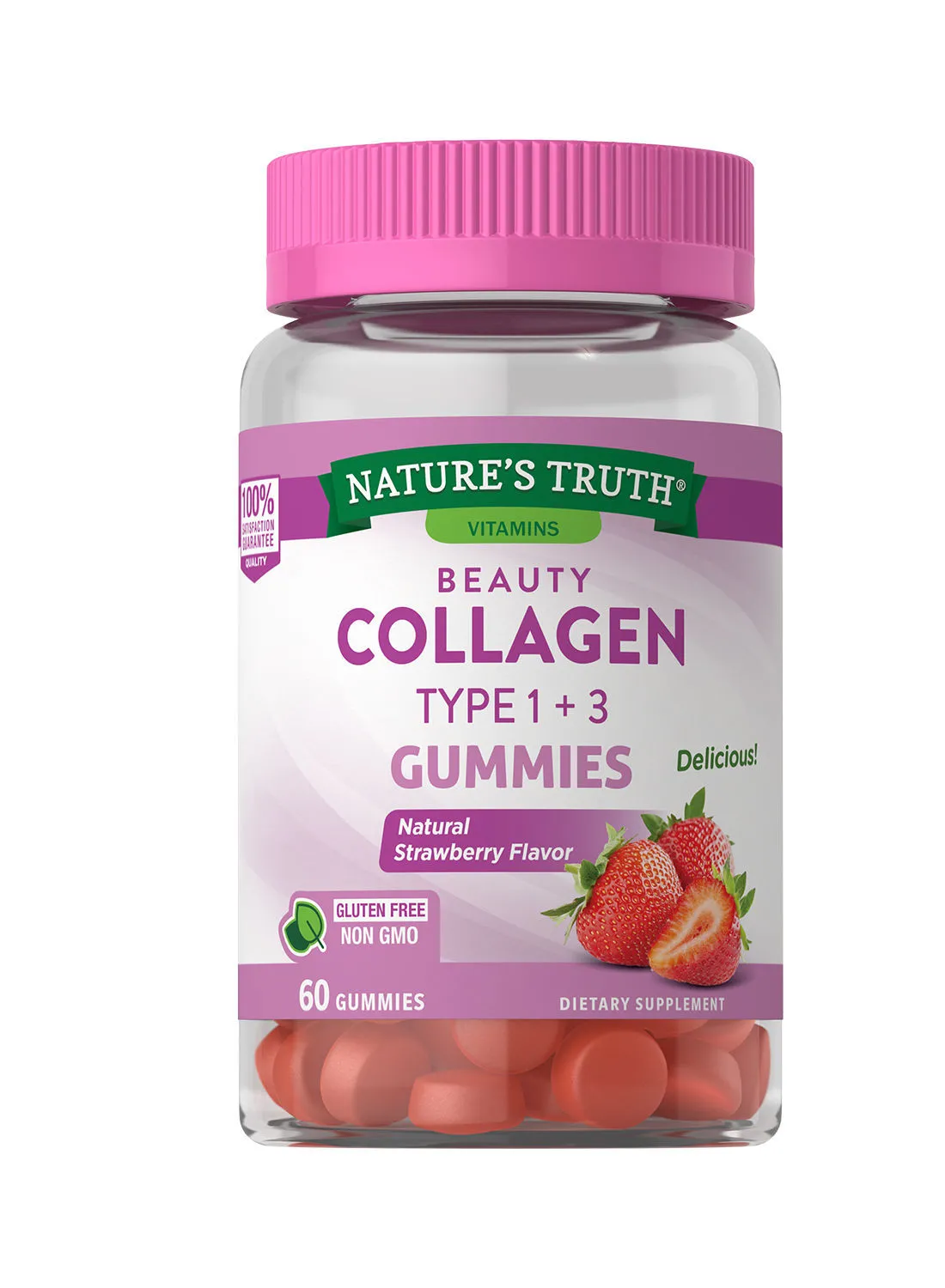Nature's Truth Beauty Collagen Type 1 + 3, 60 Gummies