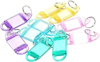 FIS FSKCB-19 Key Rings 25 Pieces Pack, 6.3 x 2.5 cm Size, Assorted Colors