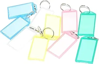 FIS FSKCB-17 Key Rings 25 Pieces Pack, 5.6 x 3 cm Size, Assorted Colors