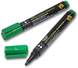 أقلام تلوين للسبورة البيضاء من FIS مكونة من 12 قطعة ، أخضر