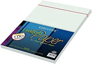 FIS FSPA100MGR 100Gsm 100 Sheets Executive Laid Bond Paper, A4 Size, Meadow Green