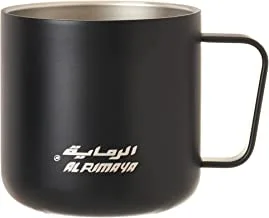 Alrimaya stainless steel mug, 360ml size, black