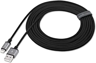 موشي - كابل USB مع موصل Lightning بطول 3 متر - أسود