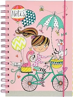Rachel Ellen A5 Notebook, Girl on Bicycle