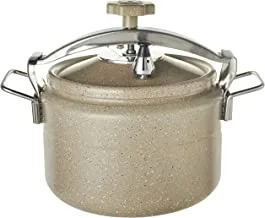 Al Rimaya Aluminum Pressure Cooker, 11 Liter Capacity, Beige
