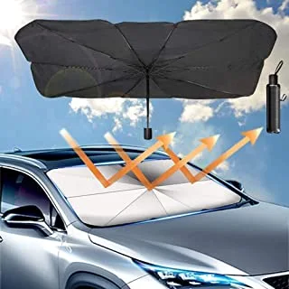 Car Windshield Sun Shade Foldable car Sun Umbrella,Blocks UV Rays Sun Visor for car[48 25.6 inches (122 * 65 cm)] Fit Most Vehicle