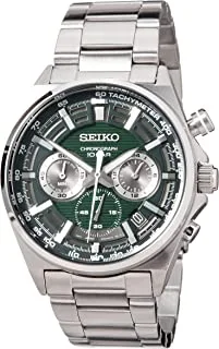 Seiko Men's Chronograph Watch Black Dial SSB405P1