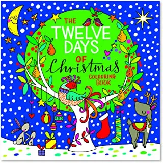 Rachel Ellen Square Colouring Book - 12 Days of Christmas