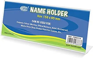 FIS FSNA318 1 Sided Table Name Holders, 150 x 65 mm Size