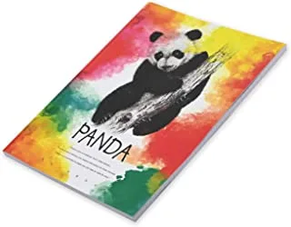 FIS Pack Of 5 Soft Cover Notebook, 96 Sheets A4 Panda Design 3 -FSNBSCA496-PAN3
