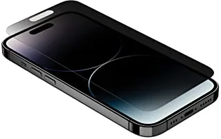 واقي شاشة Belkin من الزجاج المقوى لهاتف iPhone 14 Pro، سطح معالج بطبقة مضادة لبصمات الأصابع، تطبيق مضاد للتجسس وخالي من الفقاعات مع صينية سهلة المحاذاة، متوافقة مع حافظة iPhone