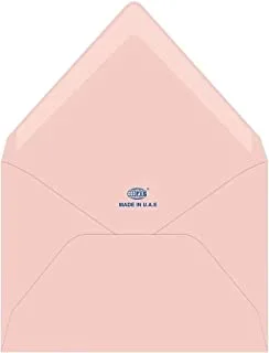 FIS FSEE1024GPIB25 100 GSM Executive Laid Paper Glued Envelope Set 25-Pieces, 136 mm x 204 mm Size, Pink