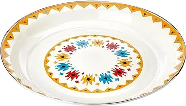 Al Rimaya Enamel Plate, 40 cm Size, Multicolor