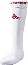 Peak WA01A Football Socks, White/Red