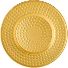 Al Rimaya Round Plate with Hammer Golden Dot, Small