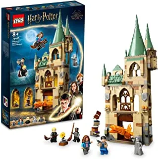 LEGO 76413 Harry Potter Hogwarts™: Room of Requirement, Castle Toy with Transforming Fire Serpent Figure, Deathly Hallows Modular Building Set
