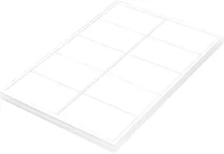 FIS FSLA10-2-100 10 ملصقات ليزر متعدد الأغراض 100 ورقة ، مقاس A4 ، أبيض