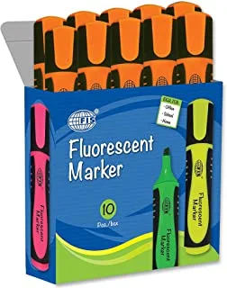 FIS Fluorescent Marker 10-Pieces, Orange