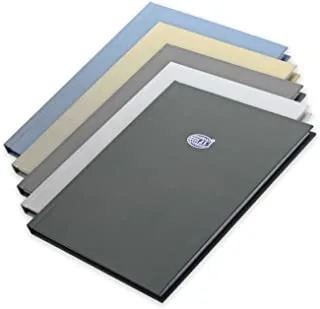 FIS حزمة من 5 دفتر ملاحظات بغلاف صلب A5 خط مفرد ، 100 ورقة ، 5 ألوان متنوعة - FSNBA5SL100AST