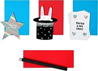 مجموعة بطاقات Meri Meri Magic Valentine ، متعددة الألوان
