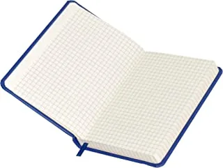 120-Sheets FIS Italian PU Notebook A6, 5mm Square, White - FSNB5M1605