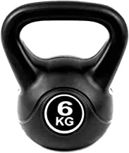COOLBABY 6kg Grip Handle Kettlebell for Stability, and Strength Training Exercise.