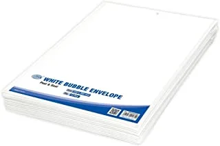 FIS White Bubble Envelopes, Peel and Seal, Pack 12 Pieces, 220X265 mm Size - FSAEW220265