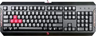 لوحة مفاتيح الألعاب بلودي بلازينج - أسود / أحمر