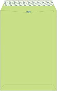 FIS FSEE1027PBGR50 100 GSM Peel and Seal Paper Envelope Set 50-Pieces, 324 mm x 229 mm Size, Green
