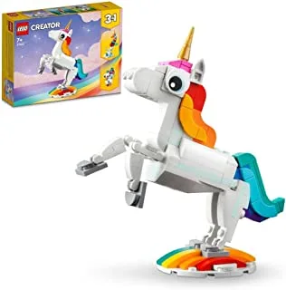 LEGO® Creator 3in1 Magical Unicorn 31140 Building Toy Set (145 Pieces)