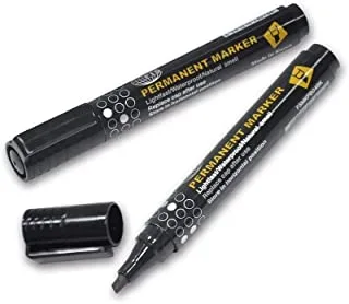 أقلام تلوين ثابتة 12 عبوة من FIS ، أسود