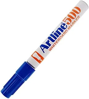 قلم ماركر للسبورة البيضاء من ارتلاين ARMK500BL ، 12 قطعة ، أزرق