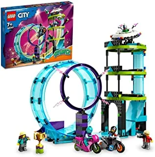 مجموعة ألعاب البناء LEGO® City Ultimate Stunt Riders Challenge 60361 (385 قطعة)